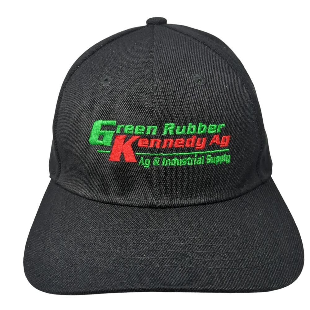 Green Rubber Kennedy Ag & Industrial Supply Snapback Cap Black OS Academy Fits